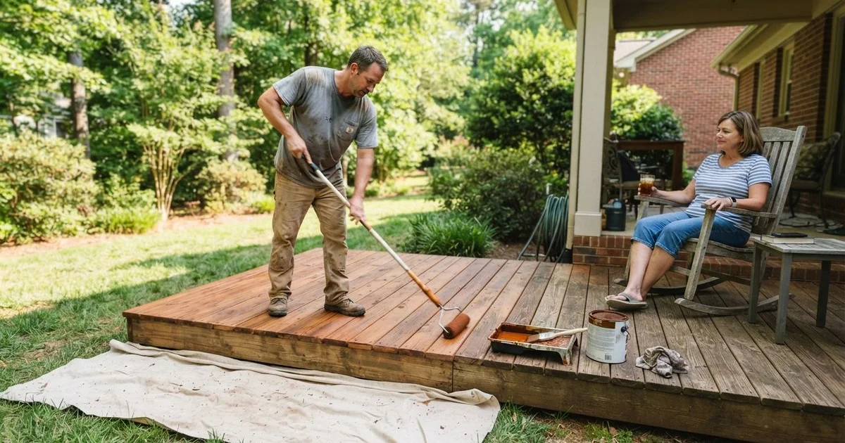 Deck staining and refinishing cost in Greater Charlotte: what affects the price
