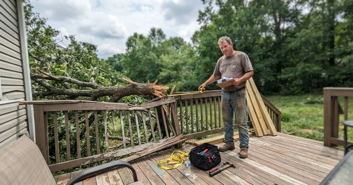 Storm and weather damage: when to repair your deck and when to rebuild